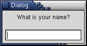 Dialog - What is your name?