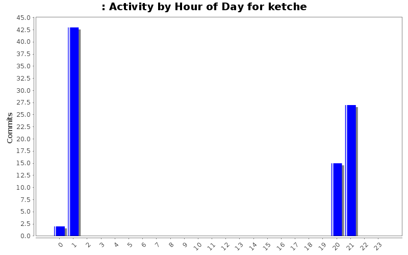 Activity by Hour of Day for ketche