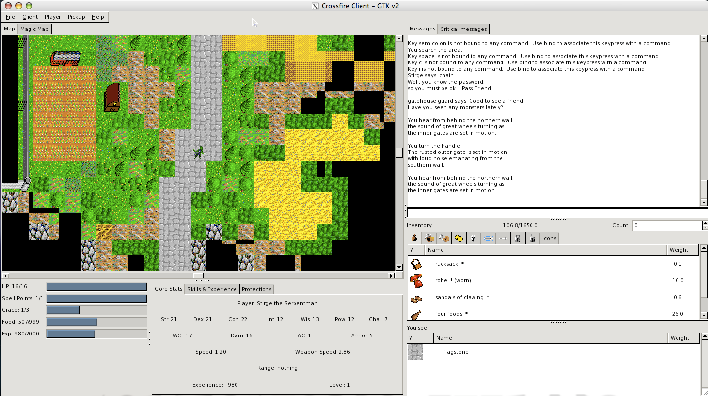 gtk client screen shot